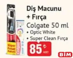 COLGATE DİŞ MACUNU + FIRÇA 50 ML fiyat ve kampanya bilgisi